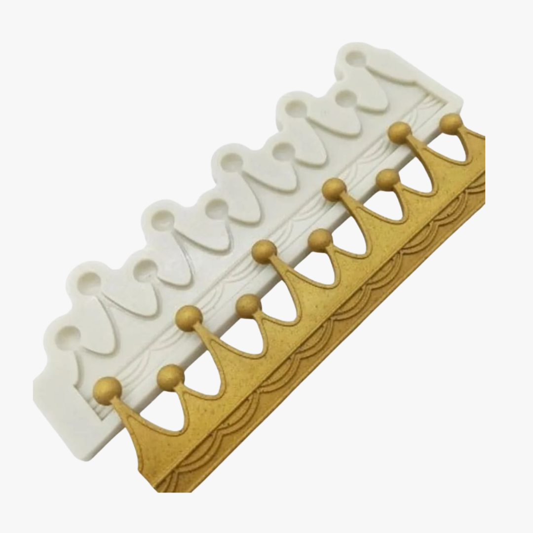 3D Circle Crown Fondant Mold