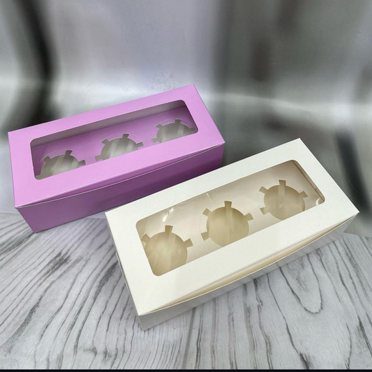 3 Cup Cake Box