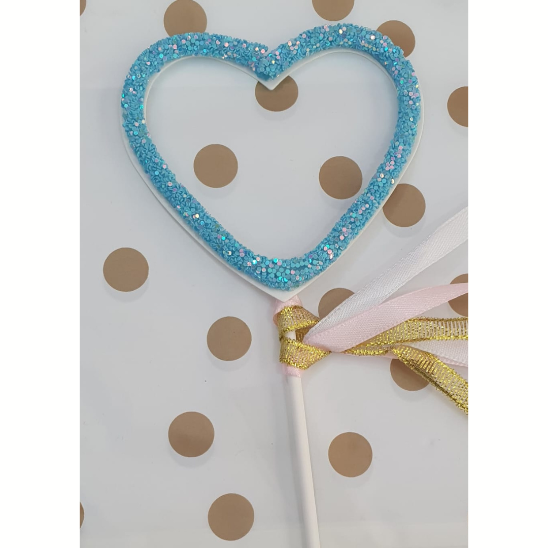 Heart toppers(red/Blue/Pink)