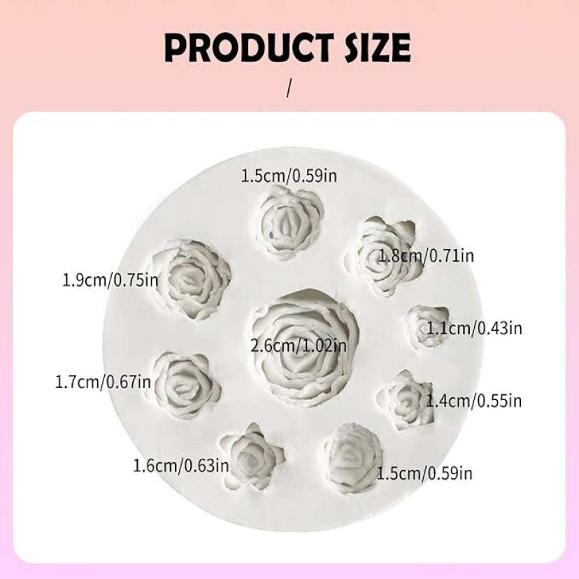 Rose Bunch Silicon Fondant Mold