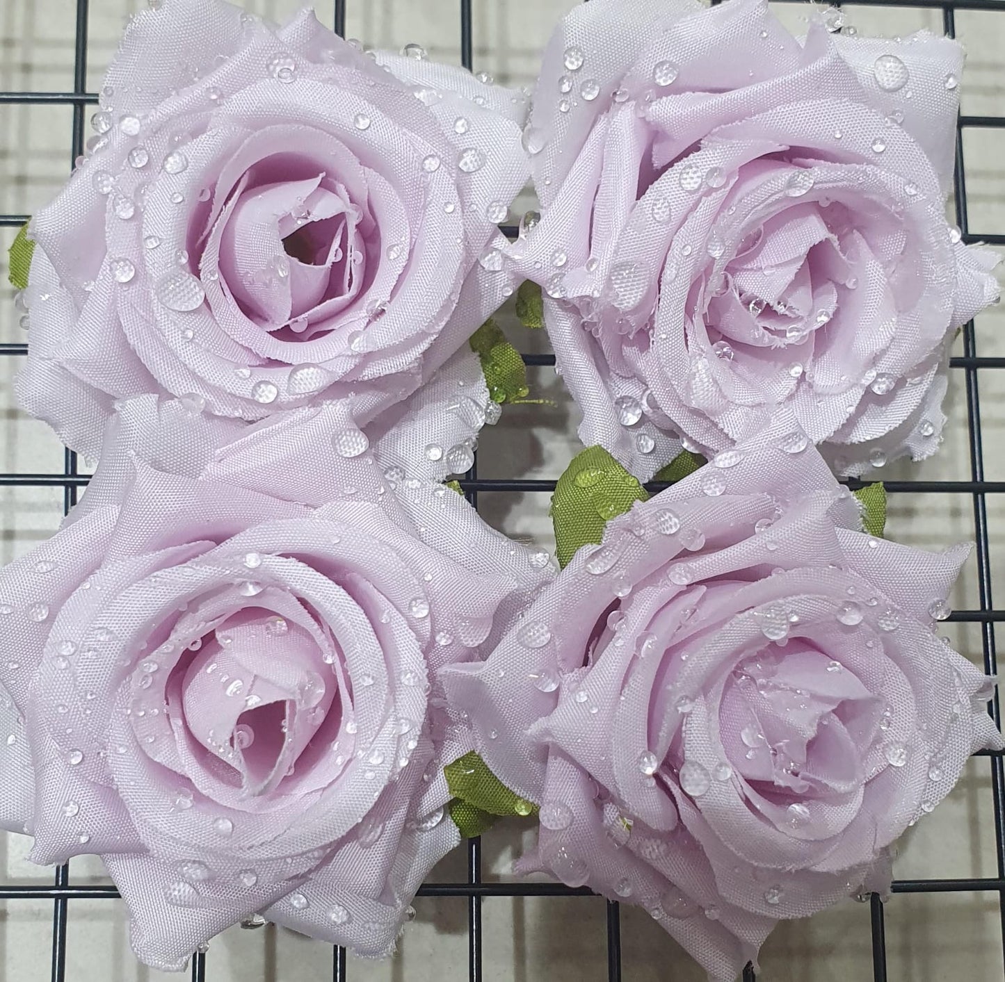 Flower Rose Falsa With Droplets