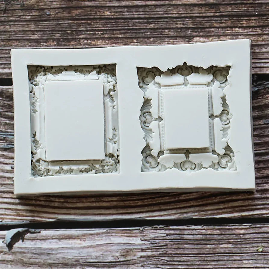 Silicon Mirror Frame Fondant Mould