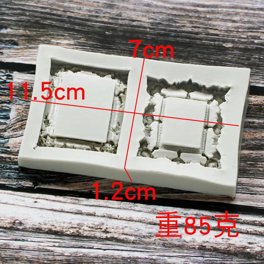 Silicon Mirror Frame Fondant Mould