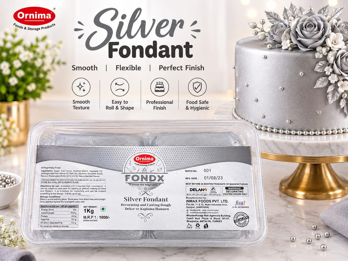 SUGAR PASTE SILVER COLOR (FONDX)