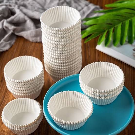 Cupcake Linear White (20 Pcs)