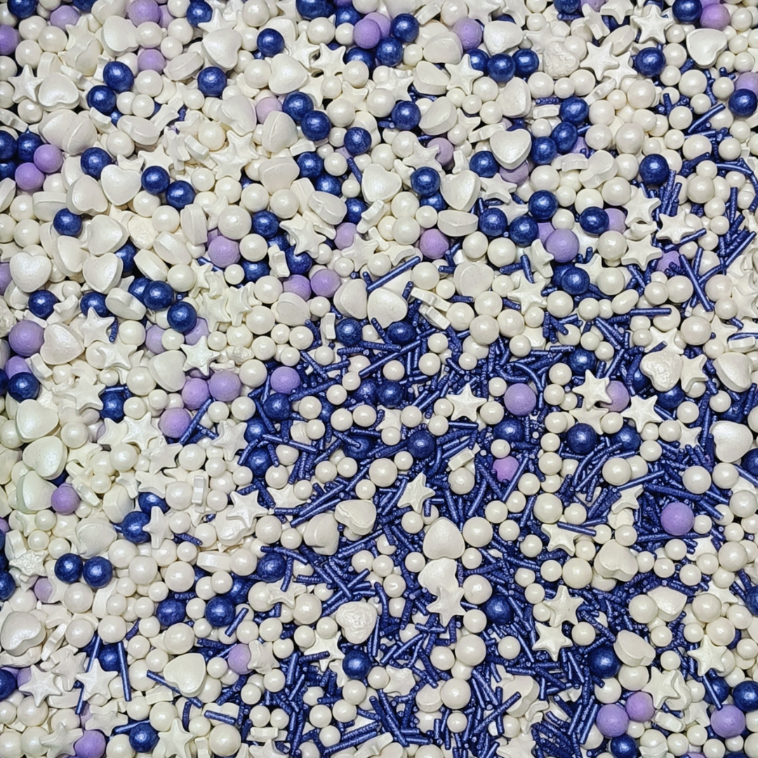 Mixture Blue and White