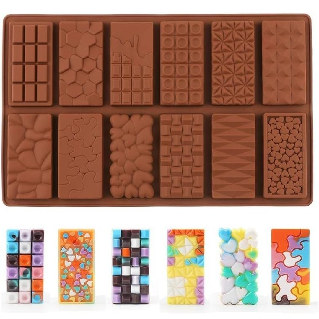Silicon multibar shape chocolate mould