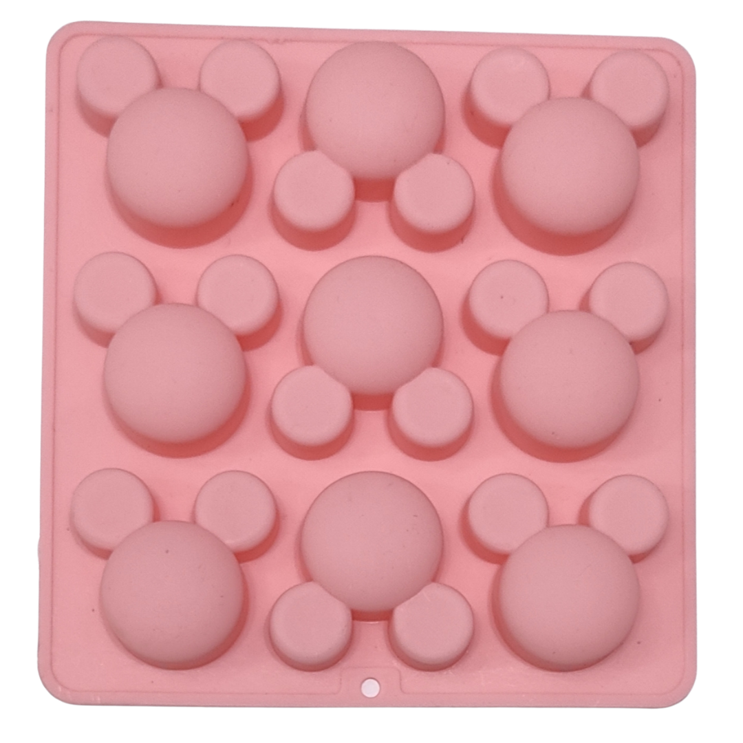 Silicon 9 cavity teddy shape chocolate mould