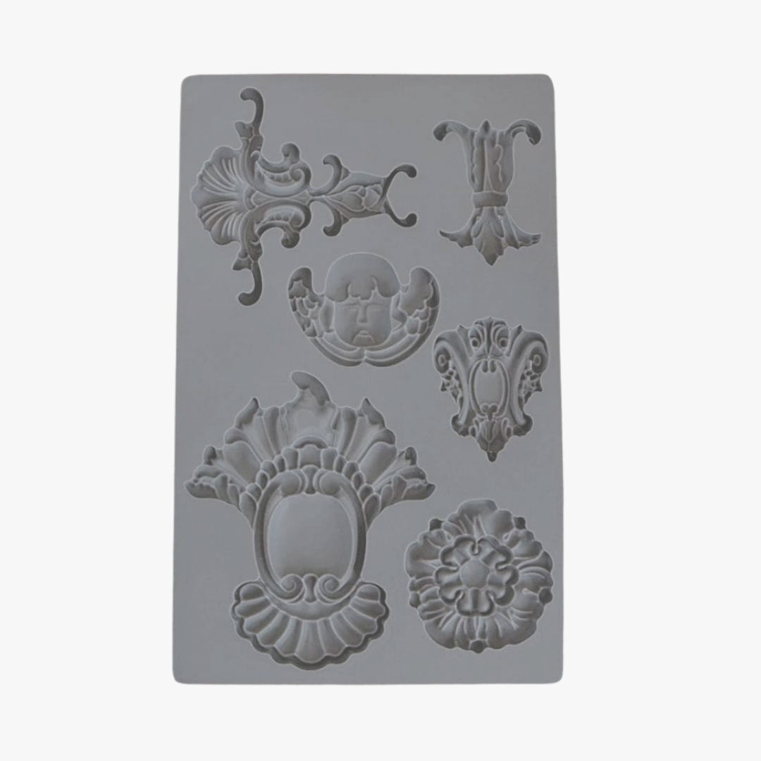 Silicon italian vintage border mould