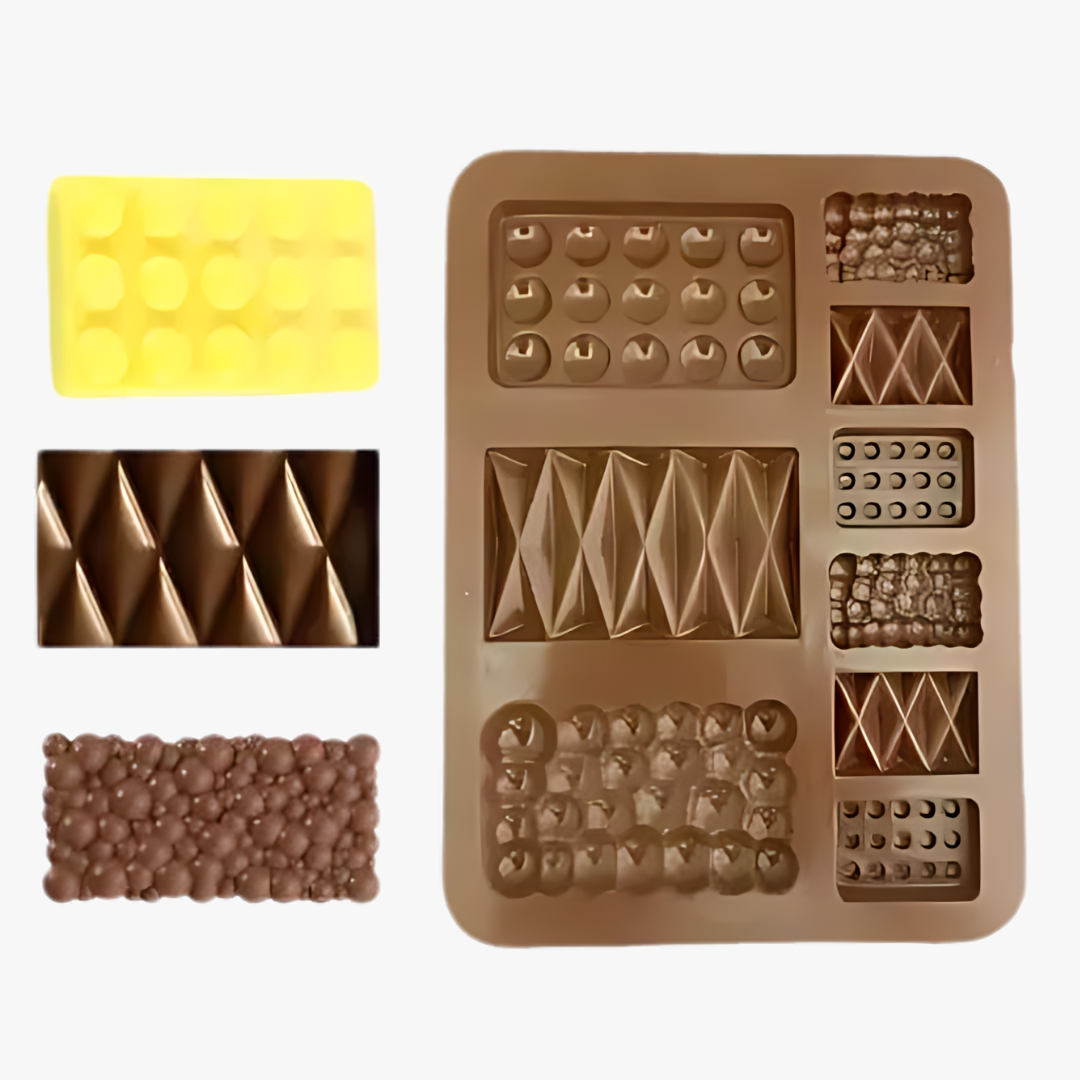 Silicon multibar shape chocolate mould