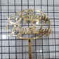 Acrylic  Birthday Toppers