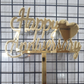 Acrylic  Anivesary Toppers