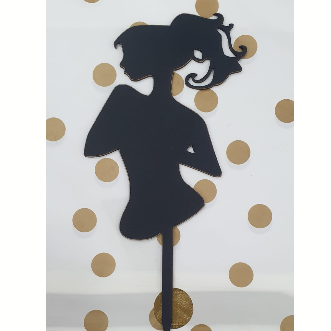 Girl Black theme topper