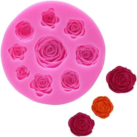 Rose Bunch Silicon Fondant Mold