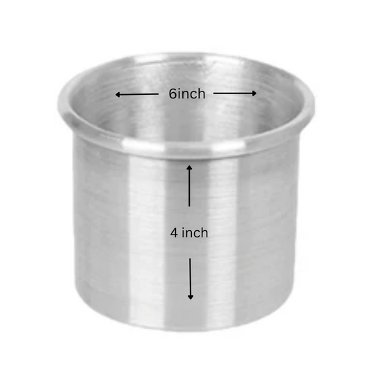 Aluminium round 6/4 inch