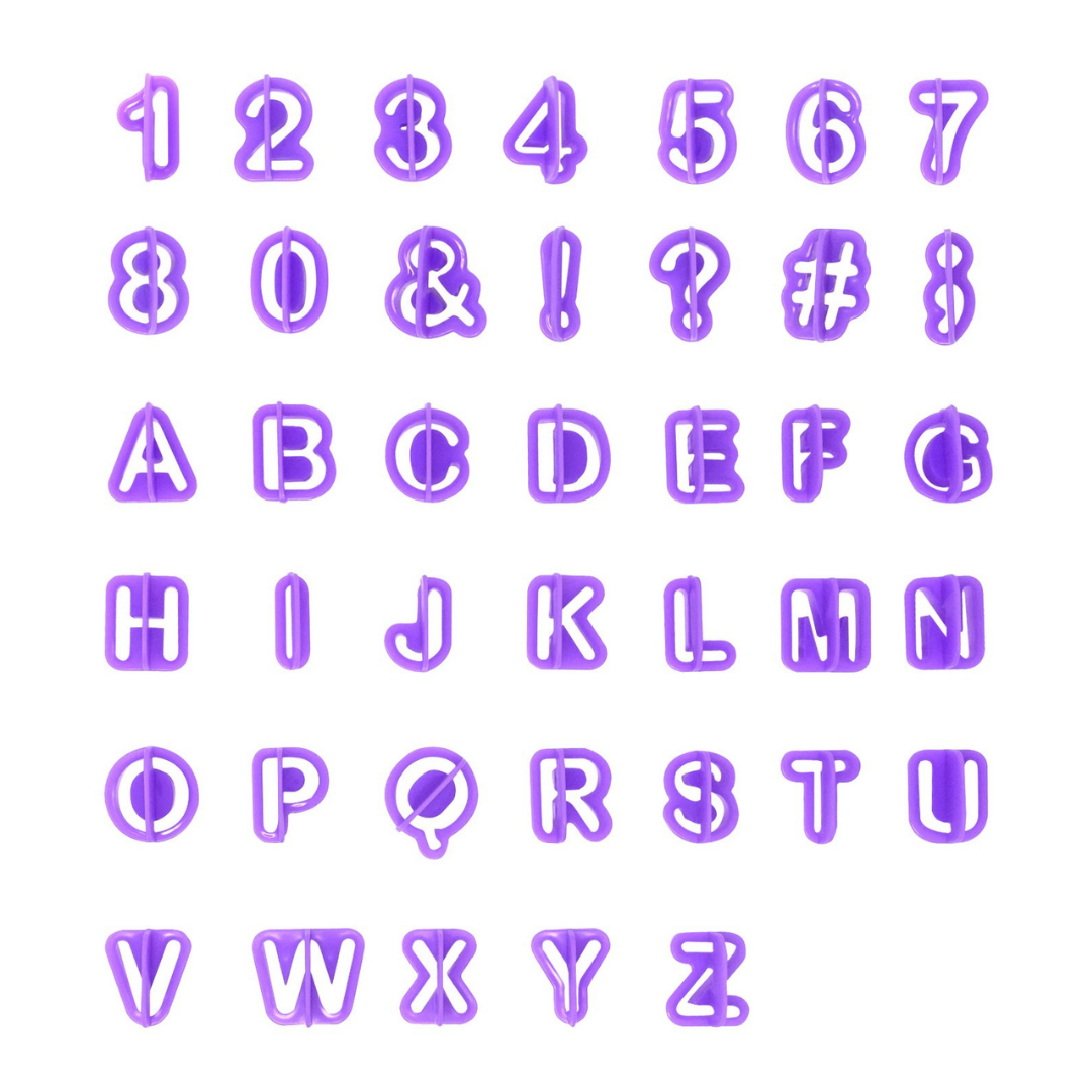 Alphabet Cutter Purple