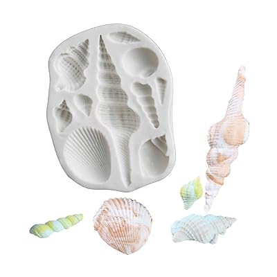 Marine Theme Fondant Molds Seashell Starfish Baking Silicone Molds for Cake Decoration