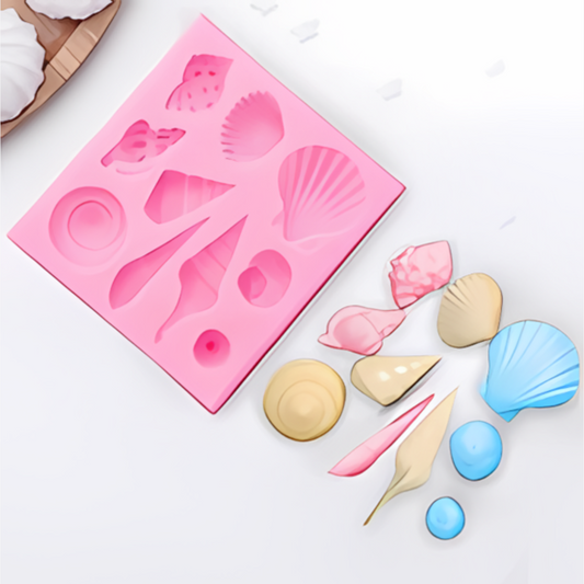 Marine Theme Fondant Molds Starfish and fishes Baking Silicone Molds for Cake Decoration