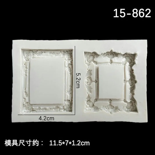 Silicon Mirror Frame Fondant Mould