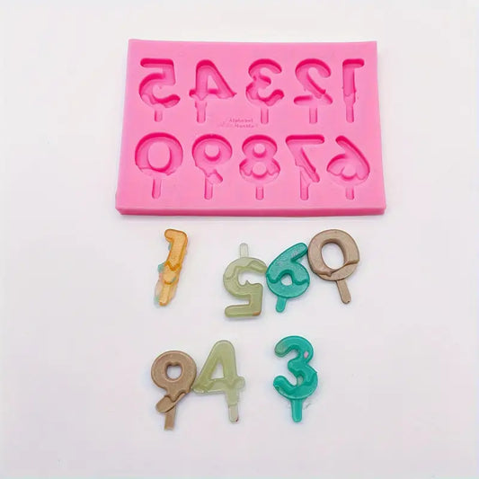 Silicon Number Shape Fondant Mold