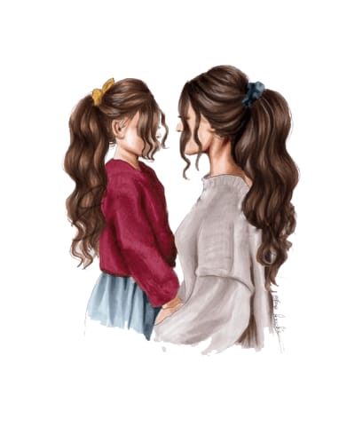 MOTHER DAUGHTER EDIBLE PRECUT