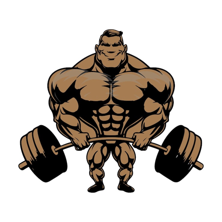 WEIGHT LIFTER MAN EDIBLE PRECUT