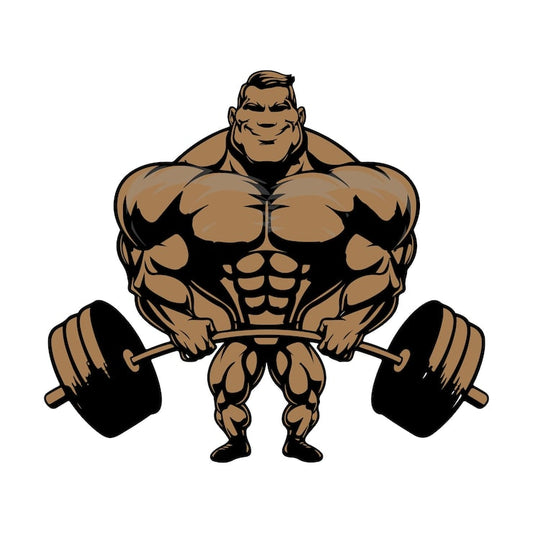 WEIGHT LIFTER MAN EDIBLE PRECUT