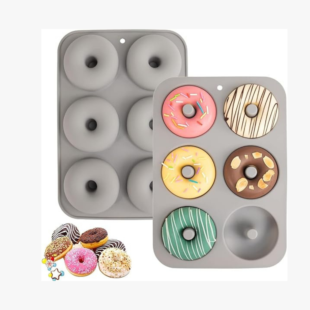 Silicon 6 cavity donut shape  mould