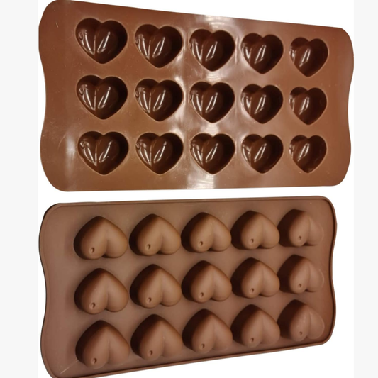 Silicon heart shape chocolate mould