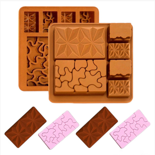 Silicon multibar shape chocolate mould