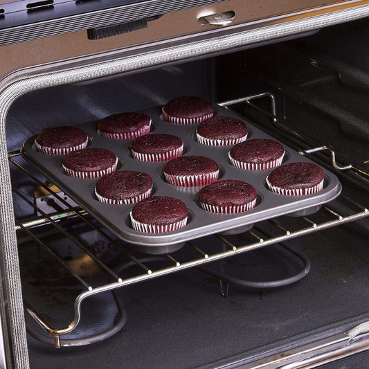 Non stick 12 in 1 muffin tray