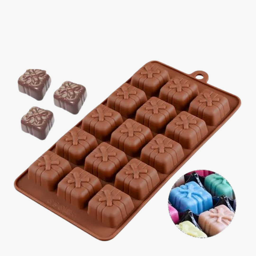 Silicon gift shape chocolate mould