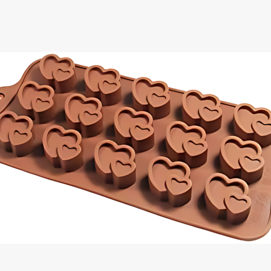 Silicon heart shape chocolate mould