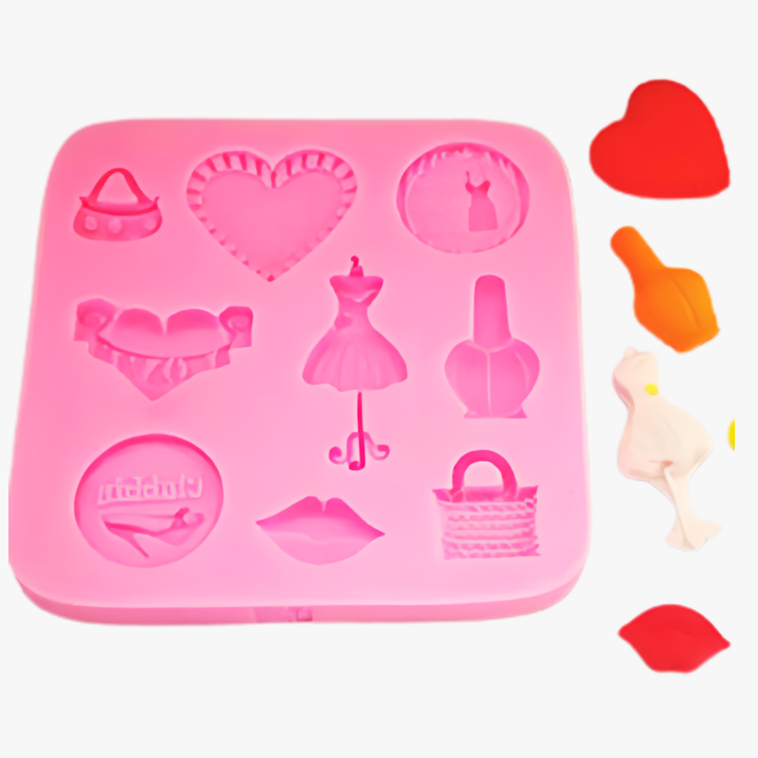 Silicon makeup fondant mould