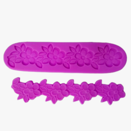 Silicon rose lace fondant mould