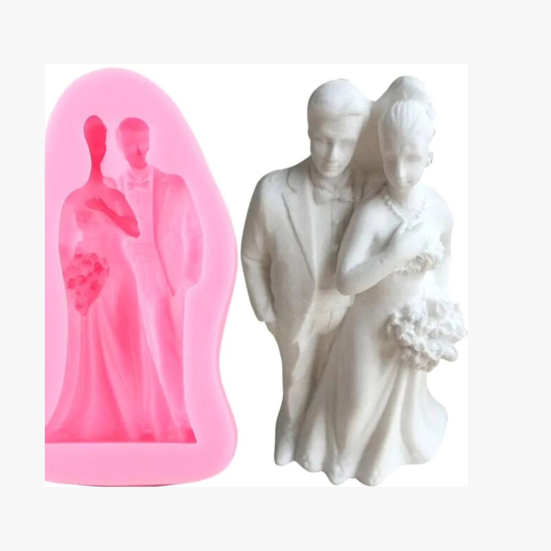 Silicon wedding couple mould